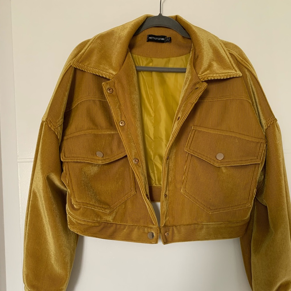 Pretty little thing corduroy cropped jacket